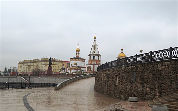 061-Богоявленский собор и набережная Ангары